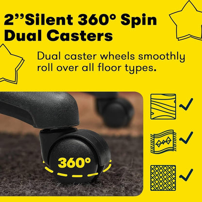 Bossin Big and Tall Office Chair High Back Executive Chair Ergonomic Adjustable Executive Leather Chair,400lbs