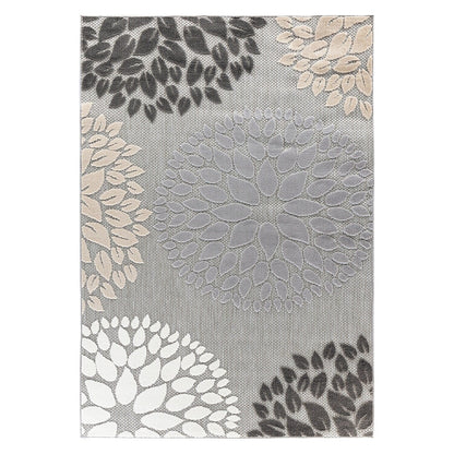 Brescia Modern Floral Circles Indoor/Outdoor Area Rug