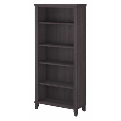 Bush Furniture Somerset Tall 5 Shelf Bookcase with Adjustable Shelves
