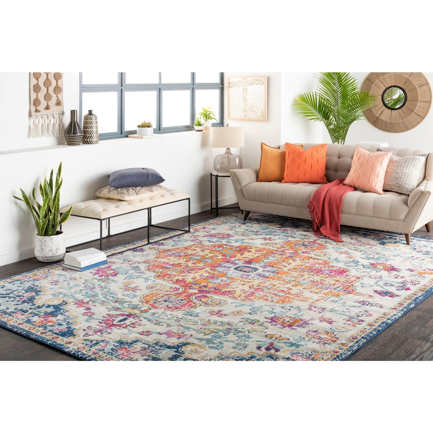 Livabliss Caressa Vintage Boho Area Rug