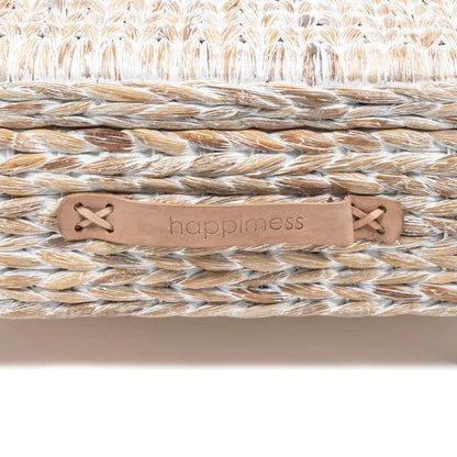 happimess Hyacinth/Wood Underbed Storage Bin with Wheels & Handles