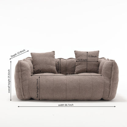 Comfortable square recliner sofa