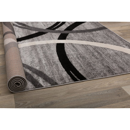 World Rug Gallery Contemporary Abstract Circles Design Area Rug