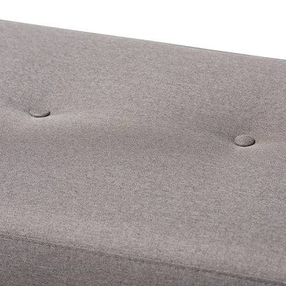 Contemporary Fabric Upholstered Bench by Baxton Studio