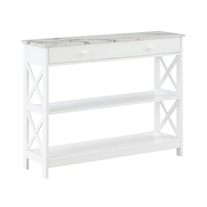 Convenience Concepts Oxford 1 Drawer Console Table with Shelves