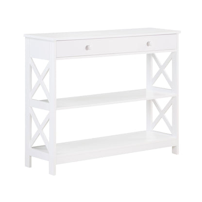 Convenience Concepts Oxford 1 Drawer Console Table with Shelves