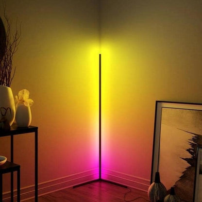55 RGB Metal Corner Lamp Minimalist LED Floor Lamp