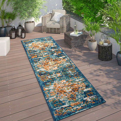 World Rug Gallery Distressed Traditional Indoor/Outdoor Area Rug