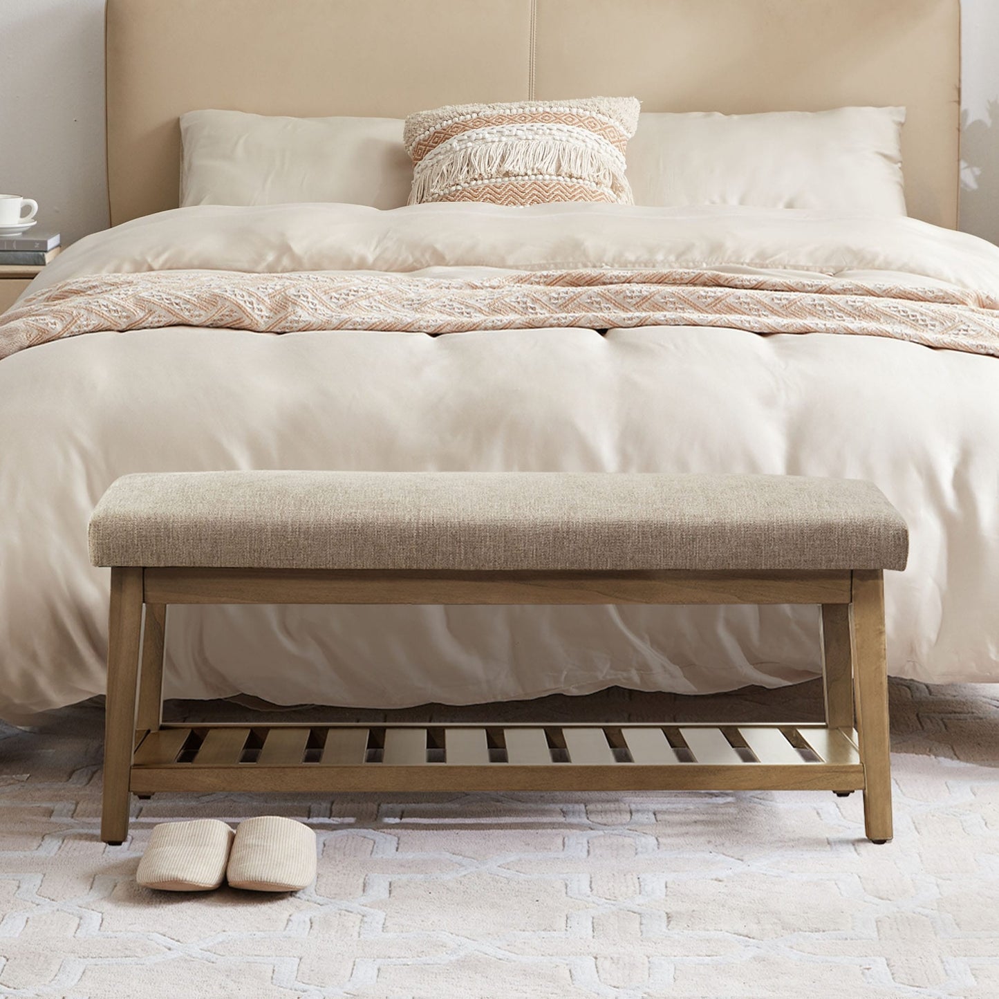 Entryway Shoe Bench Storage Bench Upholstered Bench