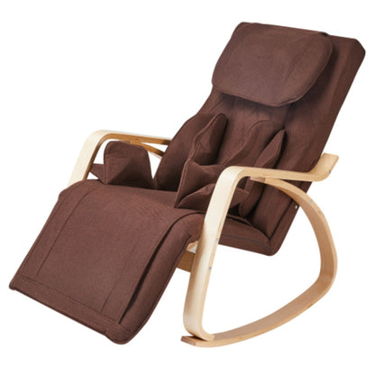 Full Massage Function Recliner Air Pressure Relaxation Chair Adjustable Rocking Chair with Cotton Fabric Cushion