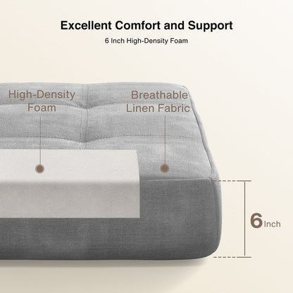 3 in 1 Convertible Flip Chair, Fold Down Chair, Flip Out Lounger Sleeper Bed