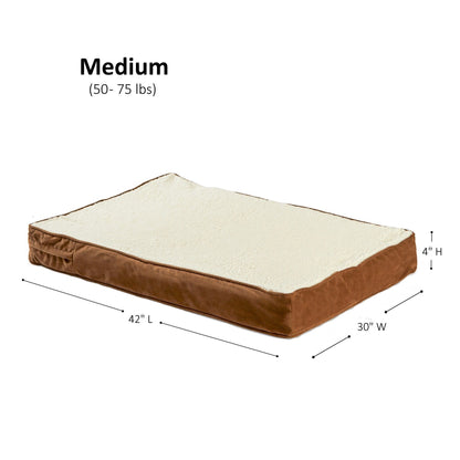 Happy Hounds Ozzie Mocha Orthopedic Dog Bed