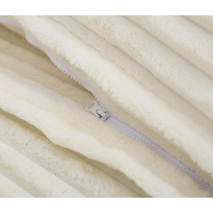 Harmonia 109 W Oversized Corduroy Sofa Bed, Deep Seat Double Lounge Chaise with 4 Pillows