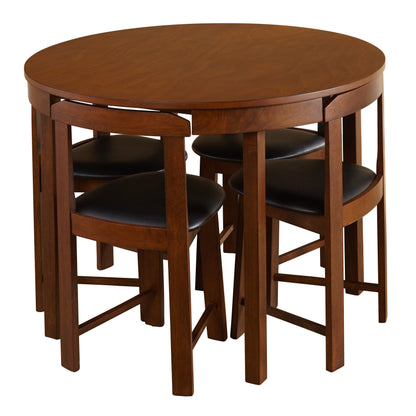 Harrisburg Tobey 5-piece Compact Round Dining Set