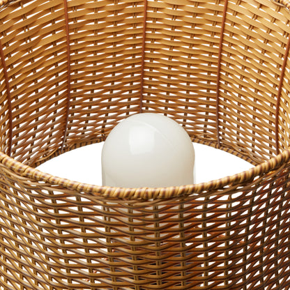 Havenside Home Pocologan 59.5-inch Outdoor and Indoor Basket-weave Floor Lamp - 16.25L x 16.25W x 59.5H