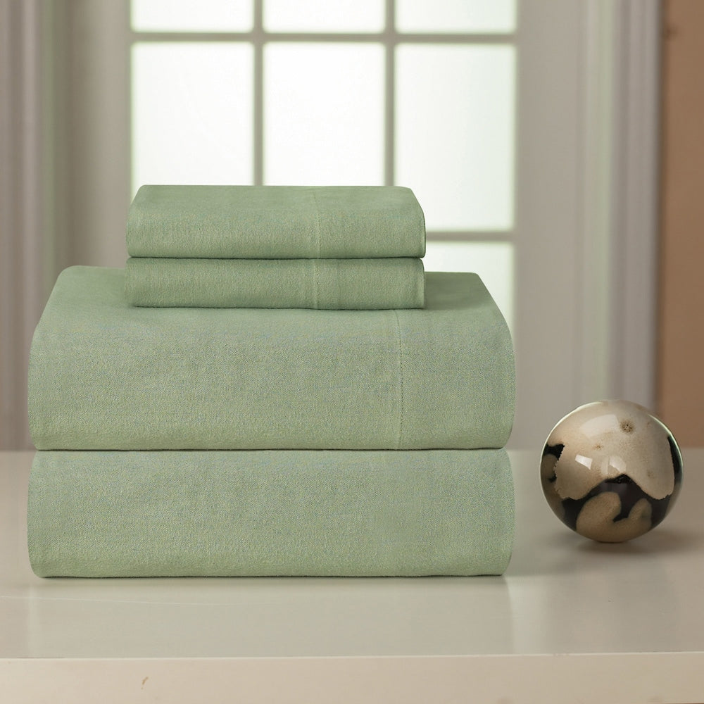 Heavyweight Cotton Flannel Bedsheet Set