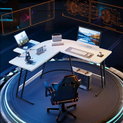 Homall L-Shaped Gaming Desk Computer Corner Desk Office Writing Desk