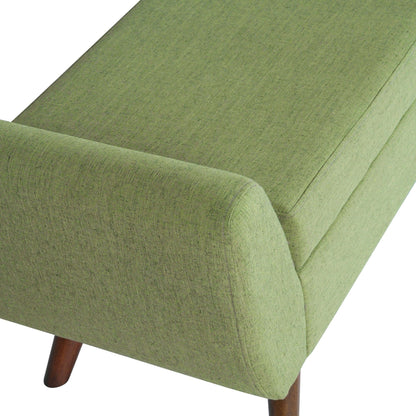 HomePop Modern Sherpa Storage Bench with Wood Legs