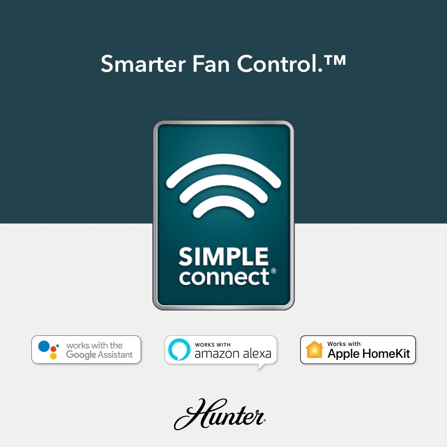 Hunter WiFi Whittington Ceiling Fan with LED Light, Handheld Remote - Windmill - Industrial, Farmhouse, Rustic - SMART FAN!