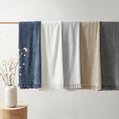 INK+IVY Atlas Cotton Dobby Slub 6 Piece Towel Set