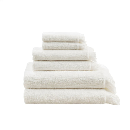 INK+IVY Atlas Cotton Dobby Slub 6 Piece Towel Set