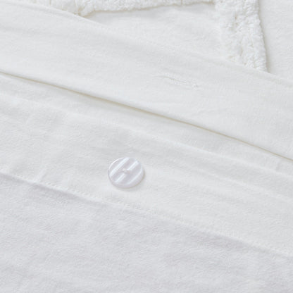 INK+IVY Mila 3 Piece Cotton Duvet Cover Set with Chenille Tufting