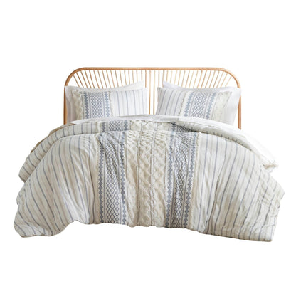 INK+IVY Imani Cotton Printed Comforter Set with Chenille