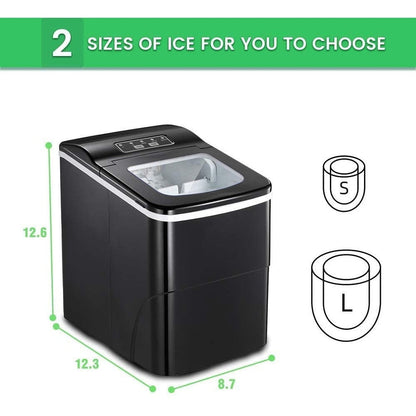 Ice Maker Machine Countertop-Portable Ice Cube Makers 26 lbs in 1 hrs