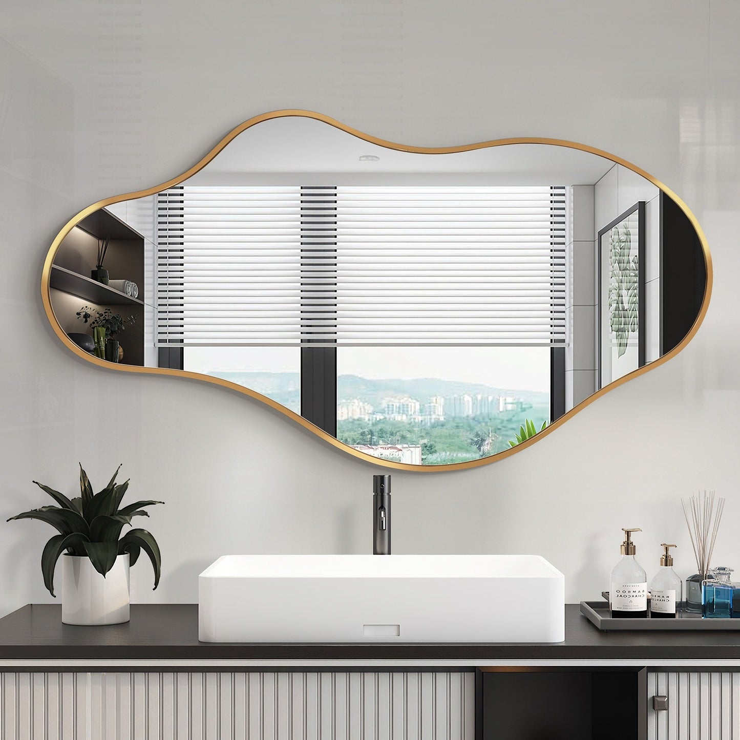Irregular Wall Mirror Decorative Asymmetrical Wall Mirror