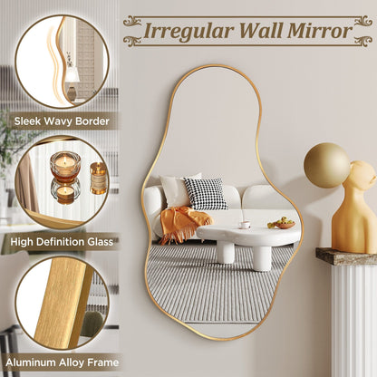 Irregular Wall Mirror Decorative Asymmetrical Wall Mirror