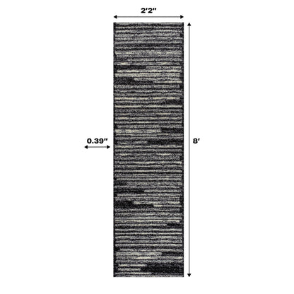 JONATHAN Y Aksil Modern Berber Stripe Area Rug