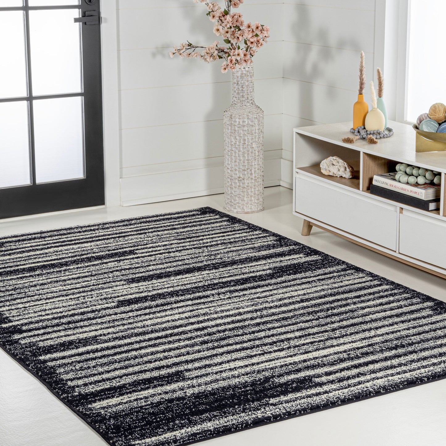 JONATHAN Y Aksil Modern Berber Stripe Area Rug