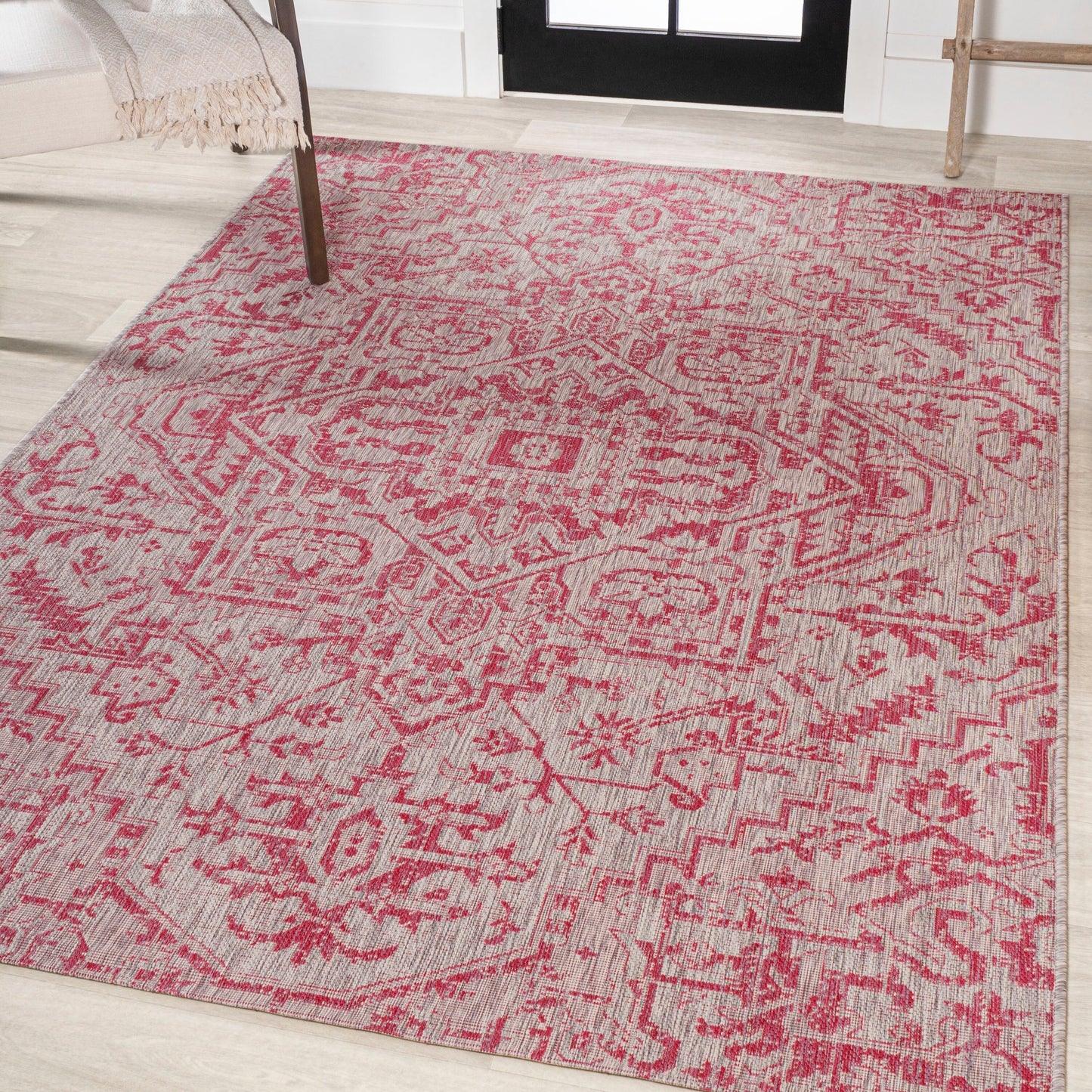 JONATHAN Y Charleston Medallion Indoor/Outdoor Area Rug