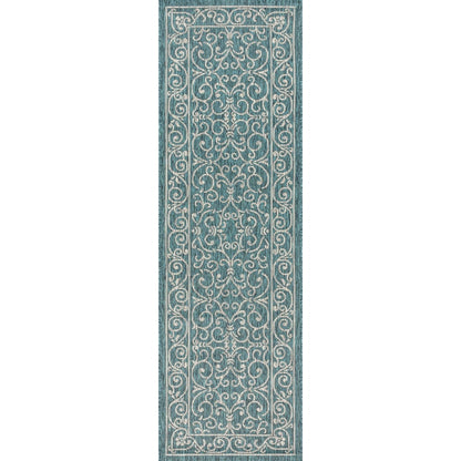 JONATHAN Y Filigree Textured Weave Indoor/Outdoor Area Rug