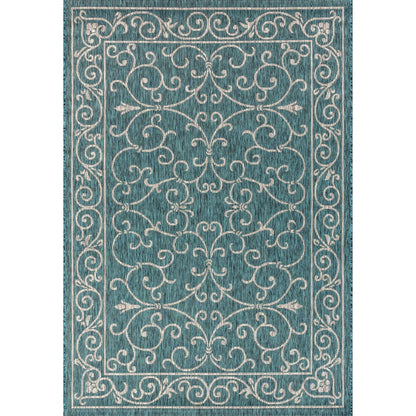 JONATHAN Y Filigree Textured Weave Indoor/Outdoor Area Rug