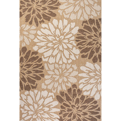 JONATHAN Y Floral Textured Weave Indoor/Outdoor Area Rug
