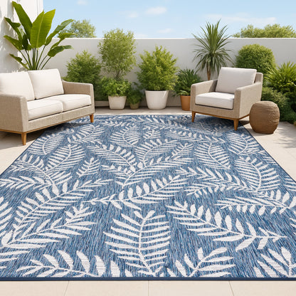 JONATHAN Y Galon Palm Frond Indoor/Outdoor Area Rug