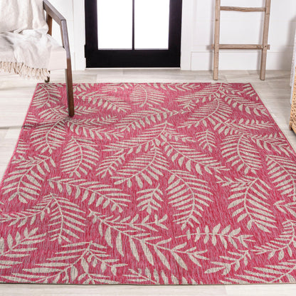 JONATHAN Y Galon Palm Frond Indoor/Outdoor Area Rug