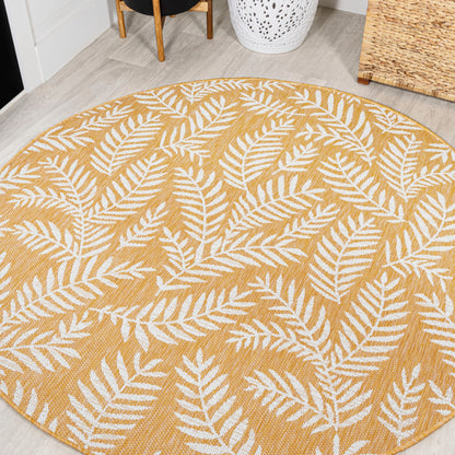 JONATHAN Y Galon Palm Frond Indoor/Outdoor Area Rug