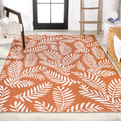 JONATHAN Y Galon Palm Frond Indoor/Outdoor Area Rug