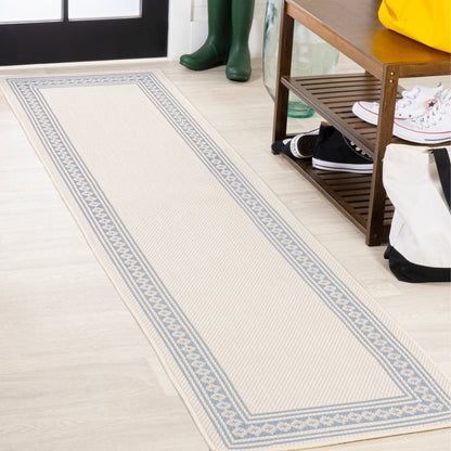 JONATHAN Y Havana Classic Diamond Border Indoor/Outdoor Area Rug
