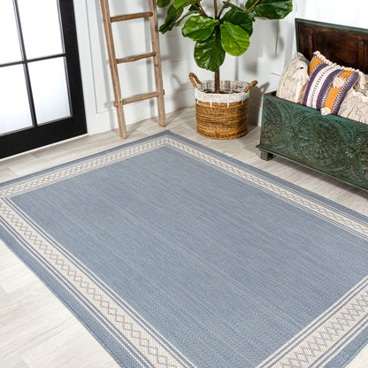 JONATHAN Y Havana Classic Diamond Border Indoor/Outdoor Area Rug
