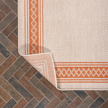 JONATHAN Y Havana Classic Diamond Border Indoor/Outdoor Area Rug