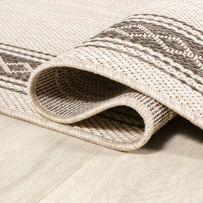 JONATHAN Y Havana Classic Diamond Border Indoor/Outdoor Area Rug