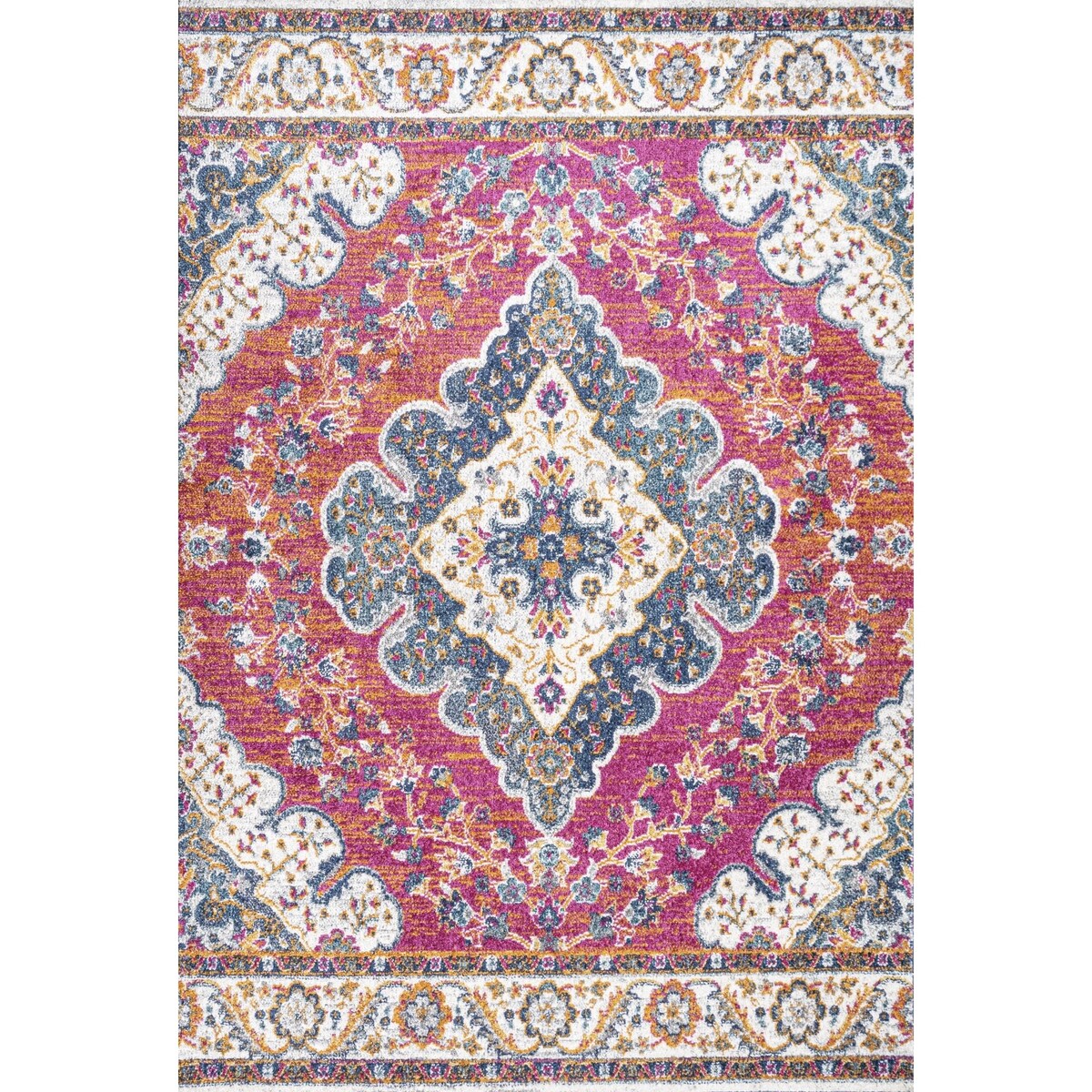 JONATHAN Y Inigo FLAIR Boho Vintage Medallion Area Rug