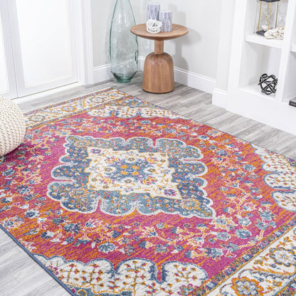 JONATHAN Y Inigo FLAIR Boho Vintage Medallion Area Rug