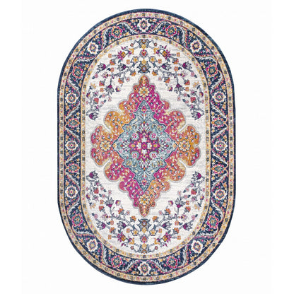 JONATHAN Y Inigo FLAIR Boho Vintage Medallion Area Rug