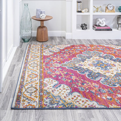 JONATHAN Y Inigo FLAIR Boho Vintage Medallion Area Rug
