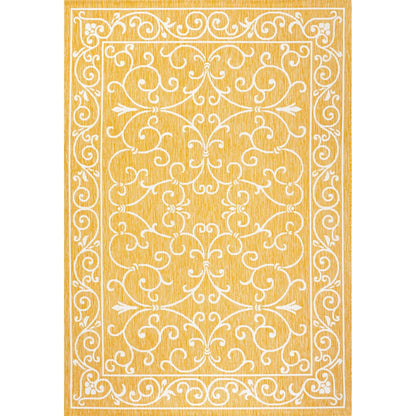 JONATHAN Y Filigree Textured Weave Indoor/Outdoor Area Rug