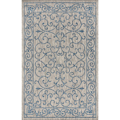 JONATHAN Y Filigree Textured Weave Indoor/Outdoor Area Rug